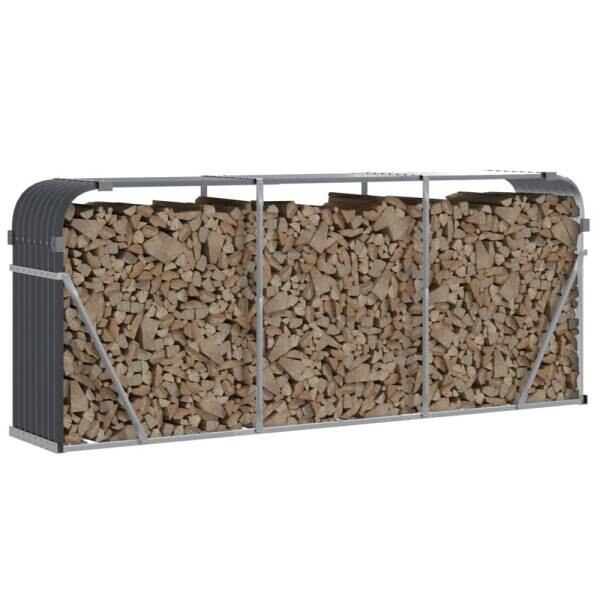 vidaXL Kaminholzhalter anthrazit B/H: ca. 234x100 cm