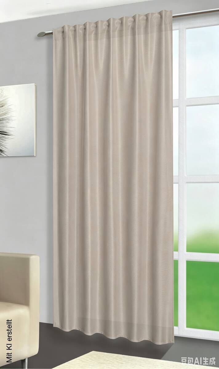 silver edition Kombivorhang Lorena taupe 100% Polyester B/L: ca. 140x245 cm