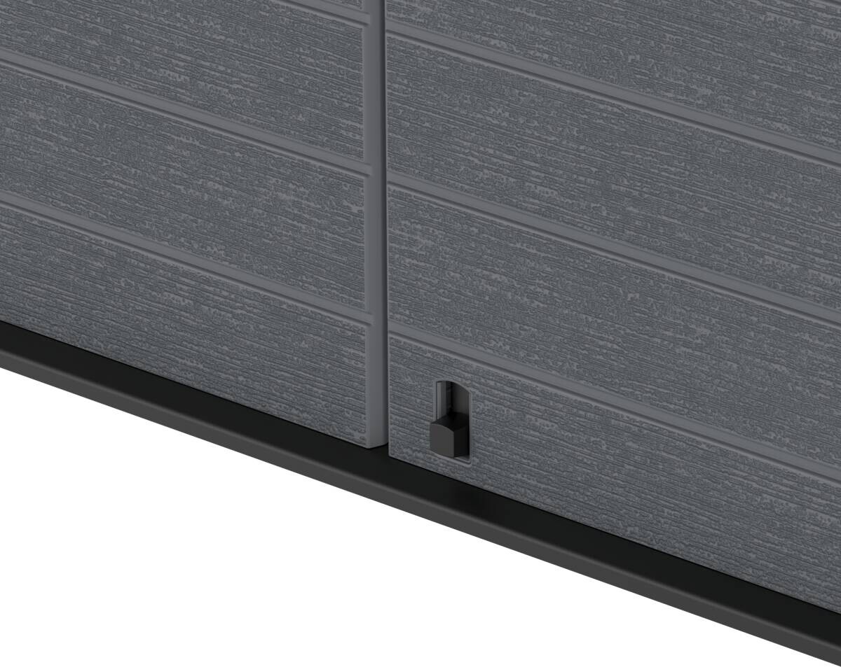 VCM Mülltonnenbox 2er StoreAway grau Kunststoff B/H/L: ca. 145x125x83 cm