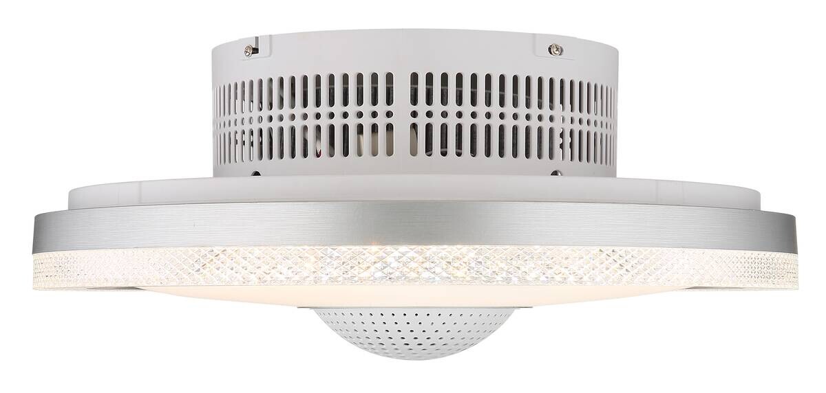 GLOBO LED-Deckenventilator weiß Aluminium Acryl Metall B/H/D: ca. 55x21x55 cm 1 Brennstellen