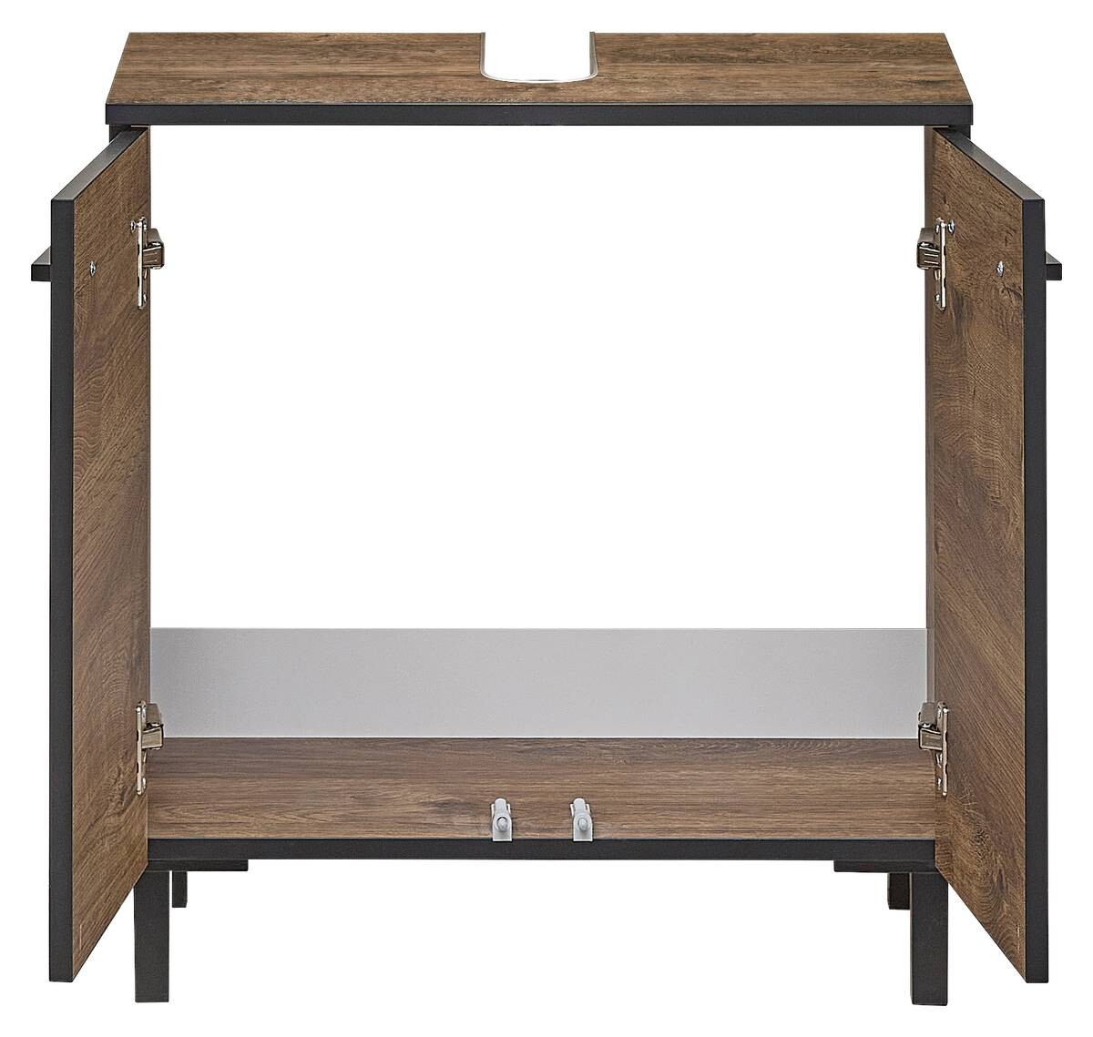 Waschbeckenunterschrank Quickset 374 Eiche Ribeck Nachbildung B/H/T: ca. 60x53x33 cm