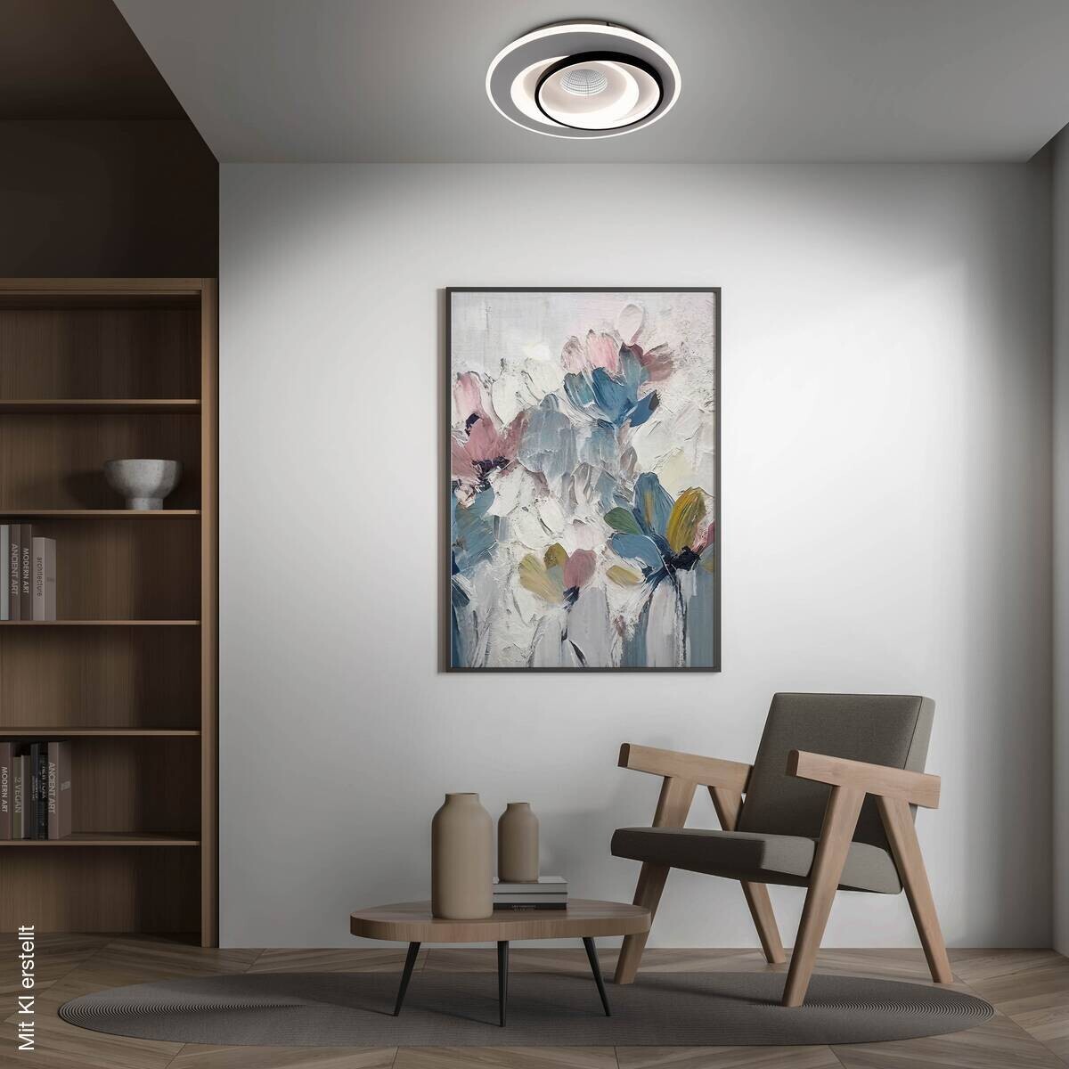 Näve Leuchten Deckenleuchte Metall Kunststoff B/H/T: ca. 49x8,5x49 cm 3 Brennstellen