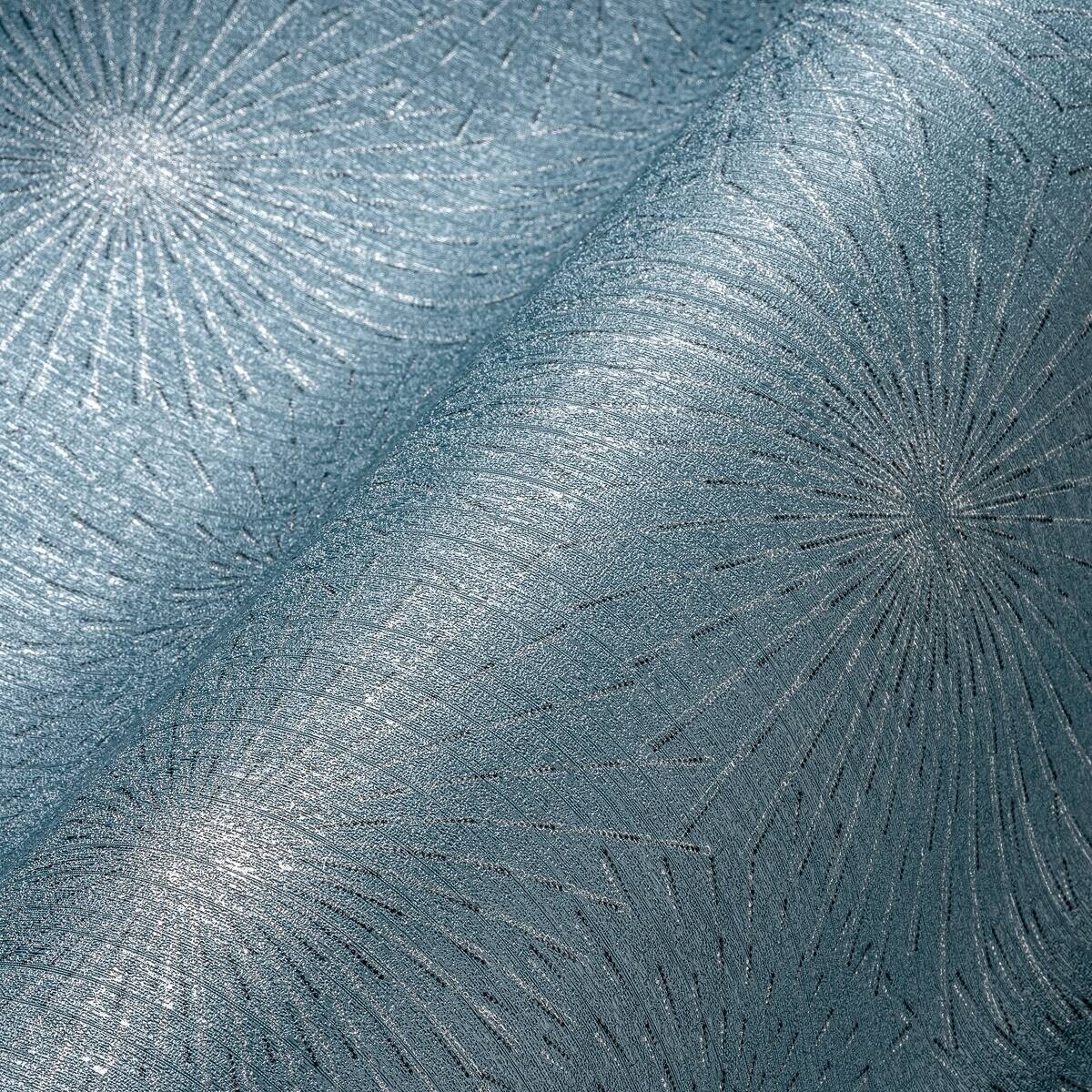A.S.Creation Vliestapete grau blau silber B/H/D: ca. 53x1005x8,4 cm