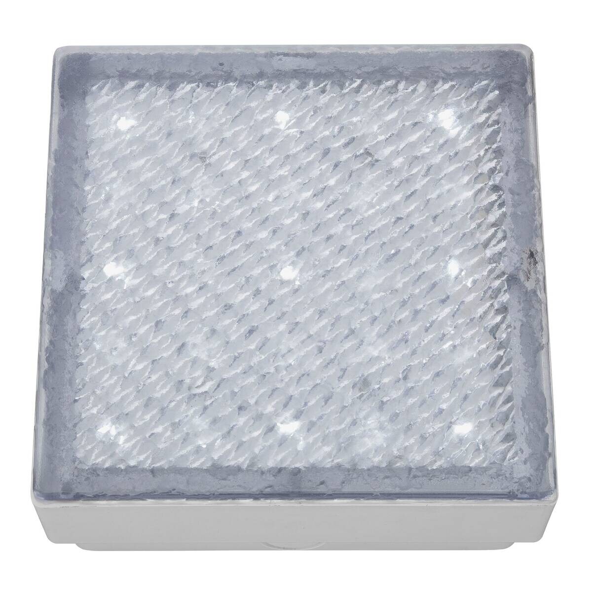 LED-Außenbodeneinbauleuchte weiß klar B/H/L: ca. 8x6,4x8 cm