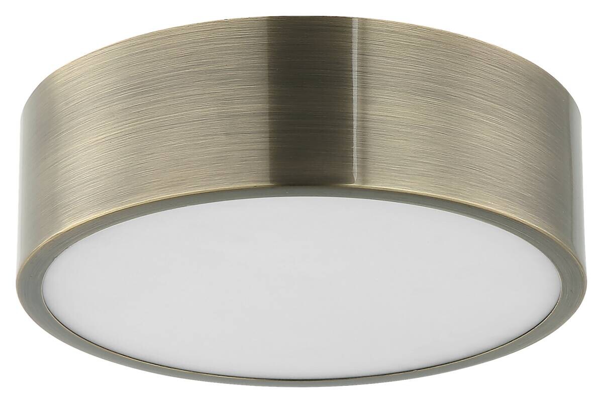 Lamkur Deckenleuchte platin Stahl B/H/L: ca. 27x8x27 cm E27 1 Brennstellen