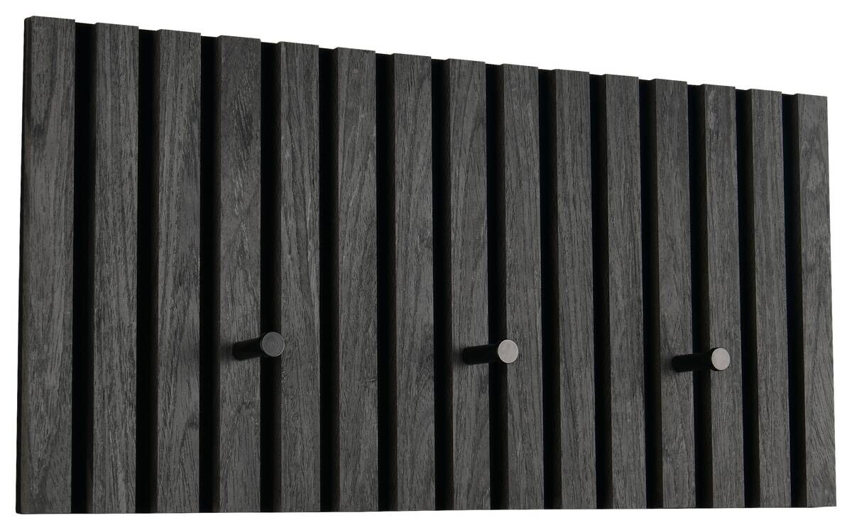 Wandgarderobe Grace schwarz B/H/T: ca. 60x30x7 cm