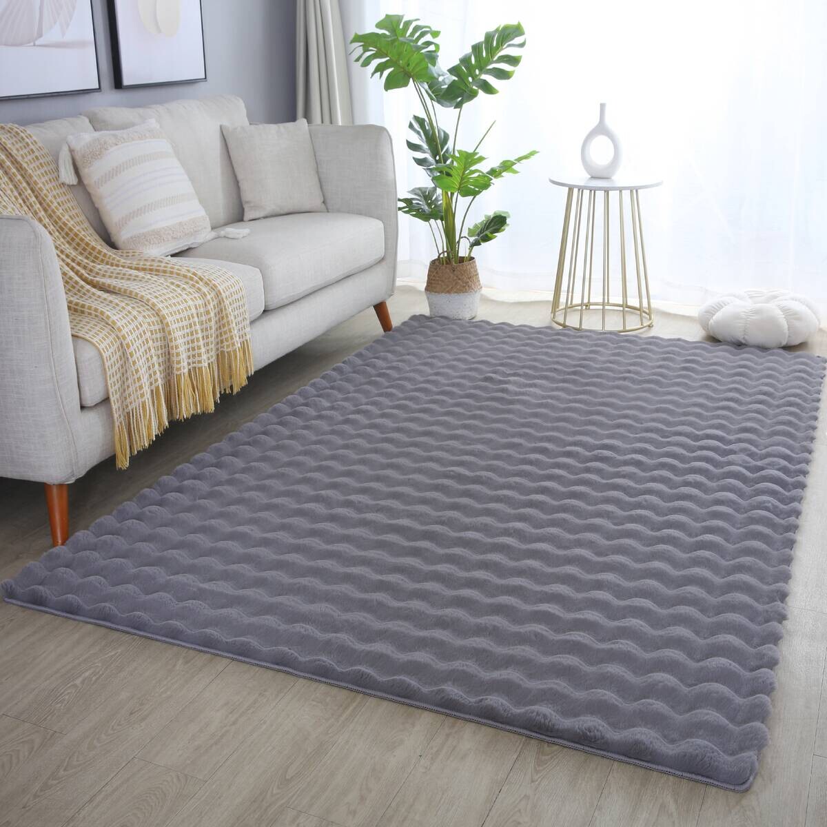 Ayyildiz Teppich AMBIANCE grau B/L: ca. 200x290 cm