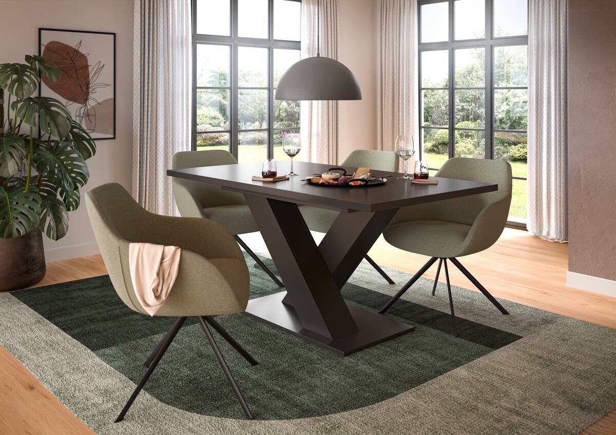 Esstisch Motion grau B/H/T: ca. 150x76x80 cm