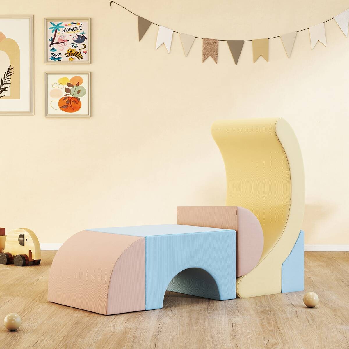 AIYAPLAY Schaumstoffbausteine B/H/L: ca. 48x32x85 cm