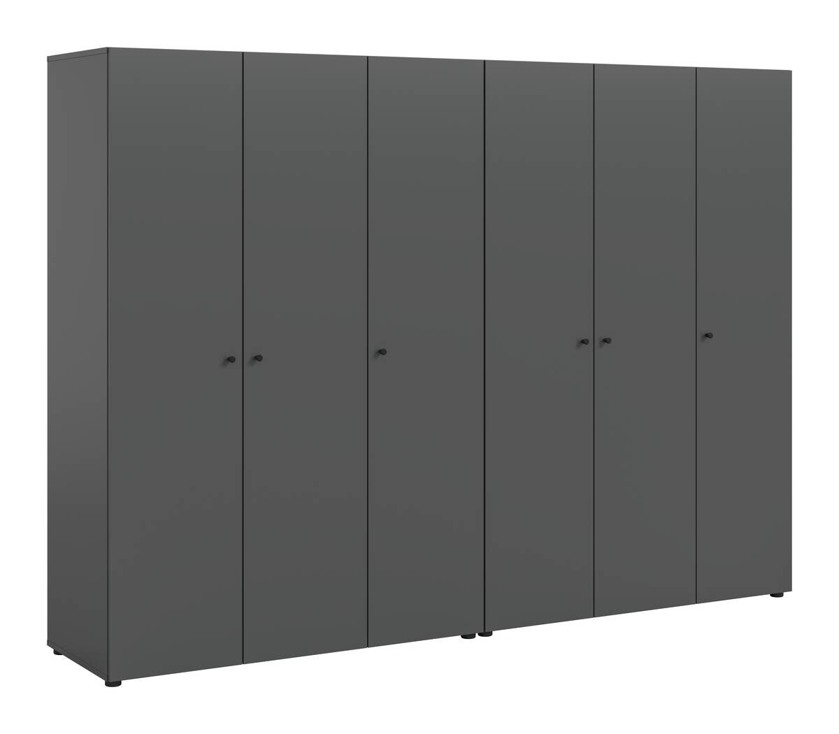 Kleiderschrank DARWIN anthrazit B/H/T: ca. 240x176x51 cm