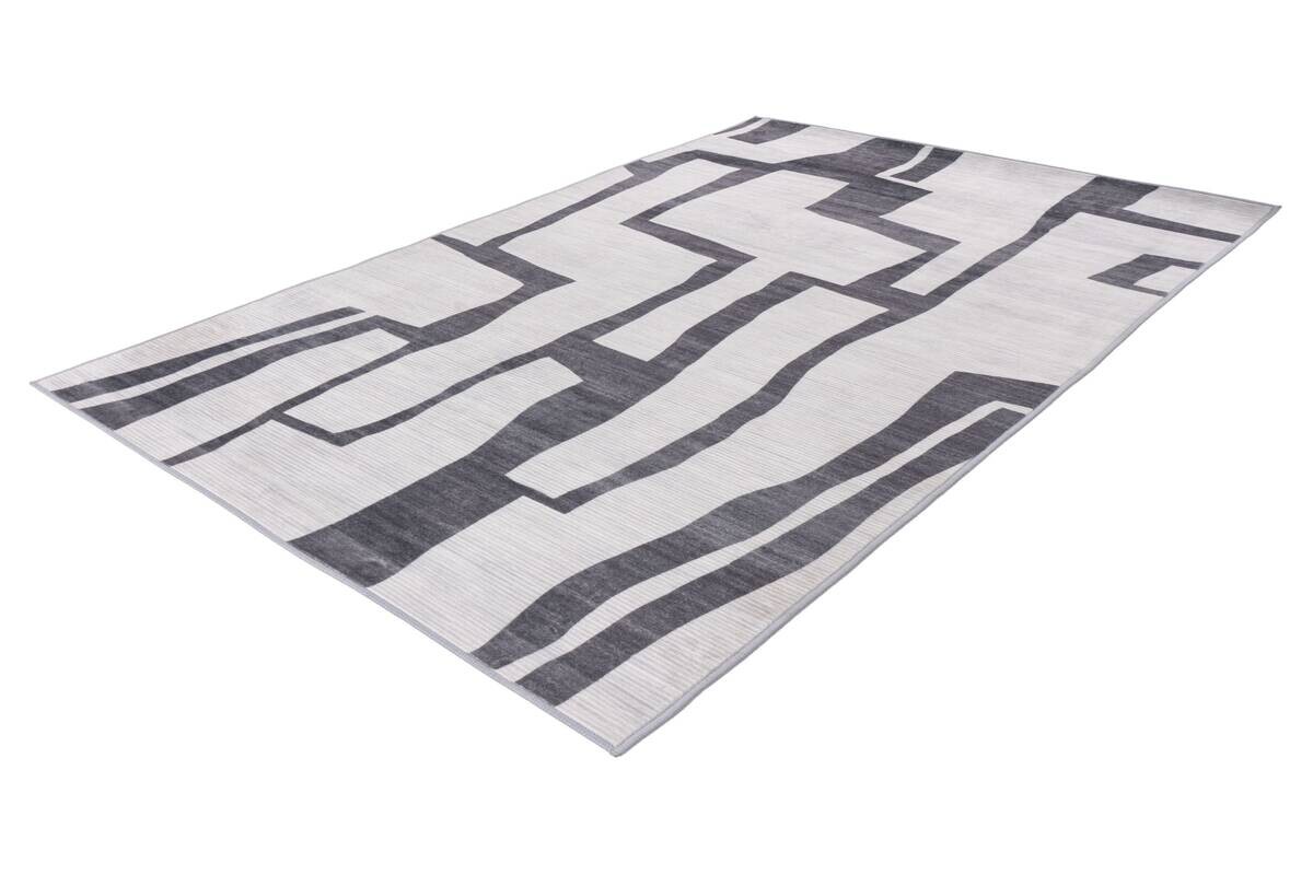 Kayoom Teppich Bluster 325 silber B/L: ca. 120x170 cm