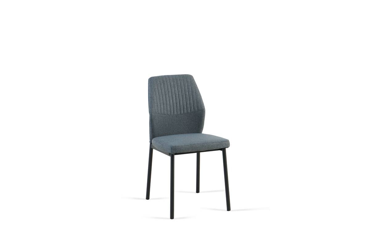 Tischgruppe Alicante schwarz anthrazit Webstoff B/H/T: ca. 120x75x70 cm