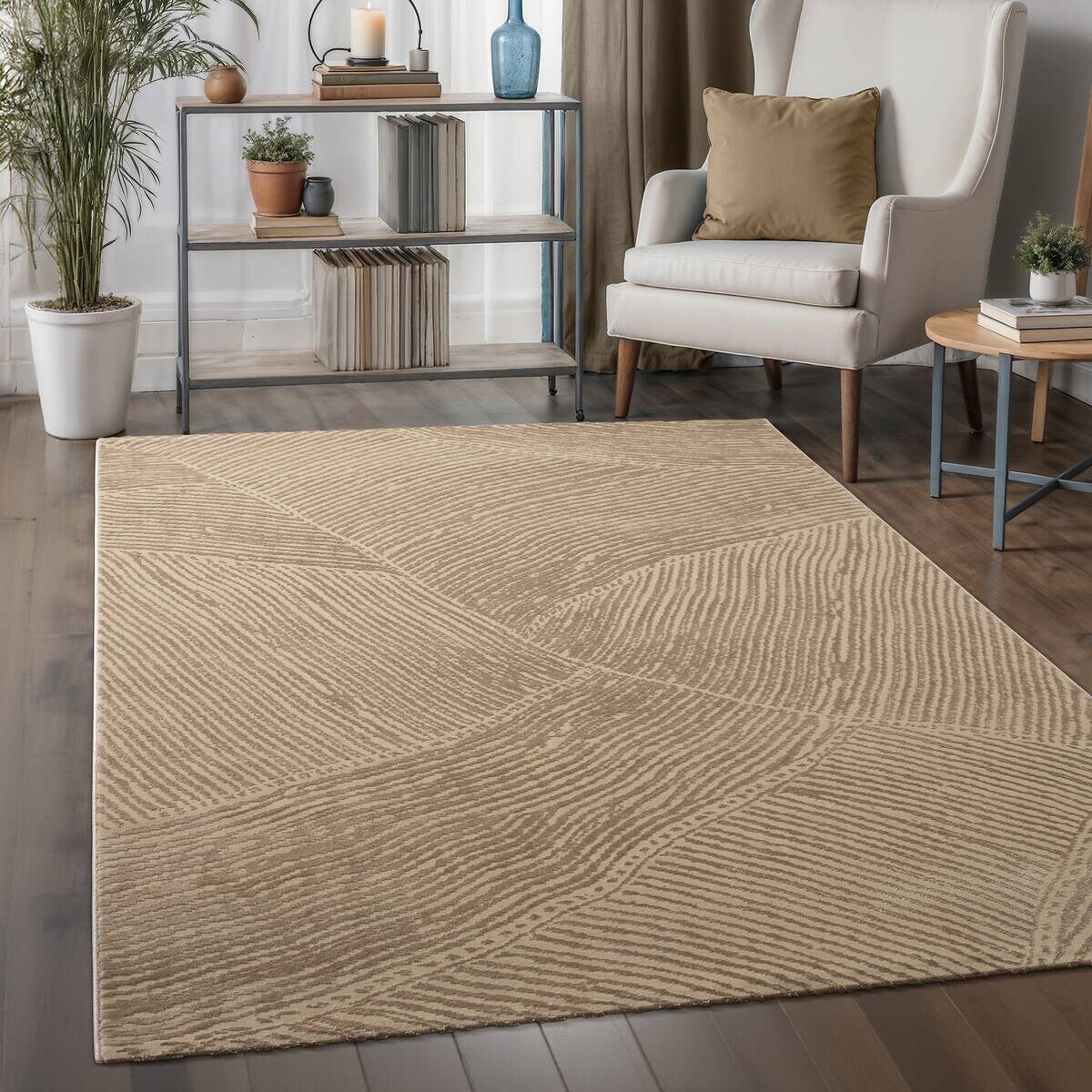 Sanat Kurzflorteppich HERA braun B/L: ca. 120x160 cm