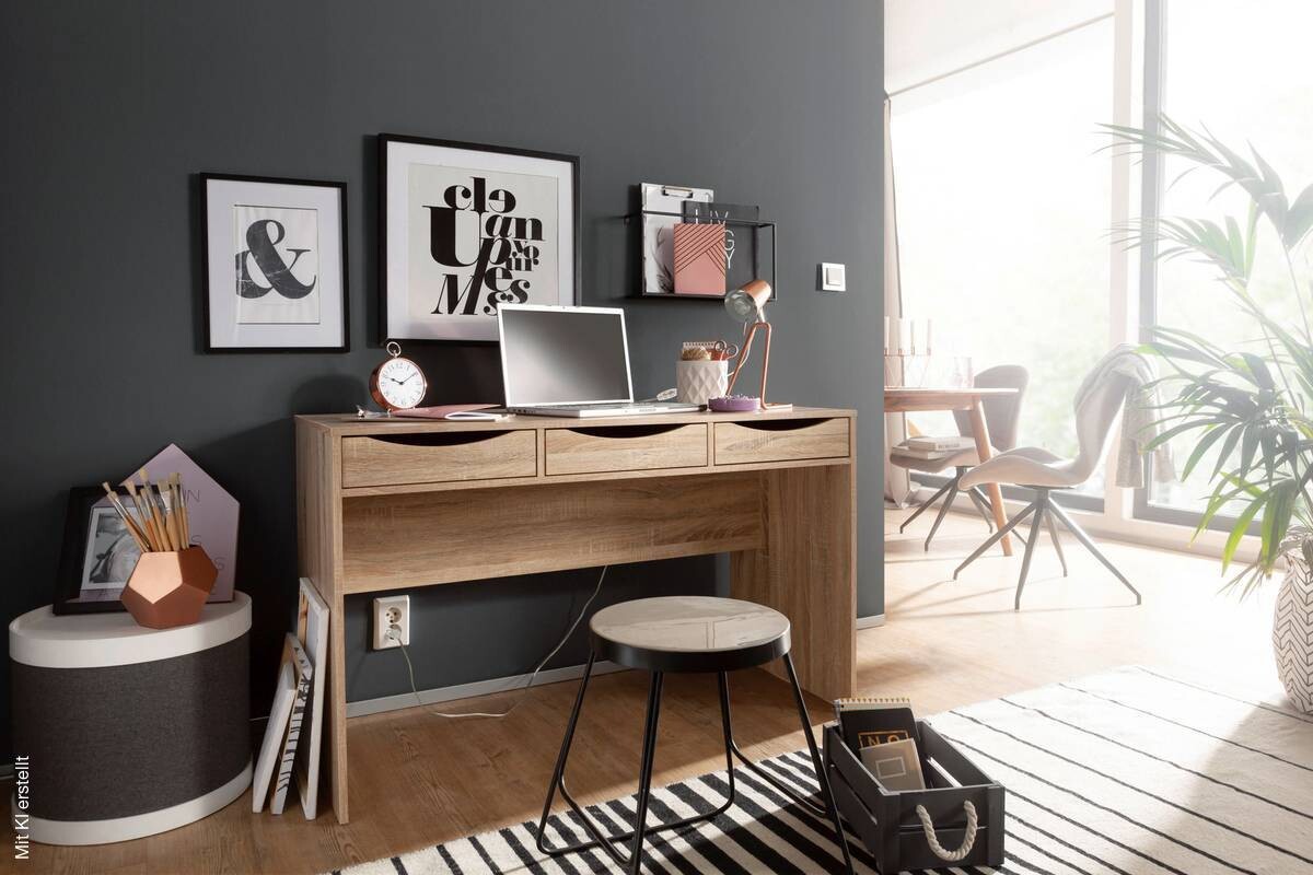 Schreibtisch Eiche Sonoma Nachbildung B/H/T: ca. 120x75x55 cm