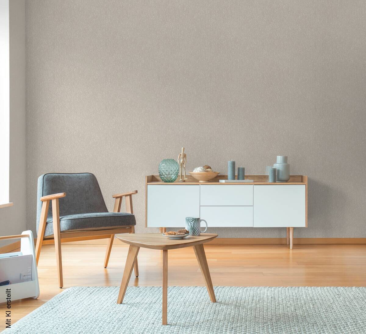 A.S.Creation Vliestapete grau beige creme B/H/D: ca. 53x1005x9,3 cm