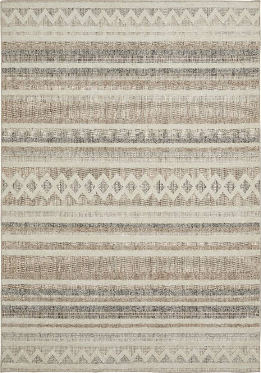 Webteppich Crosby Cremegrau B/L: ca. 120x170 cm
