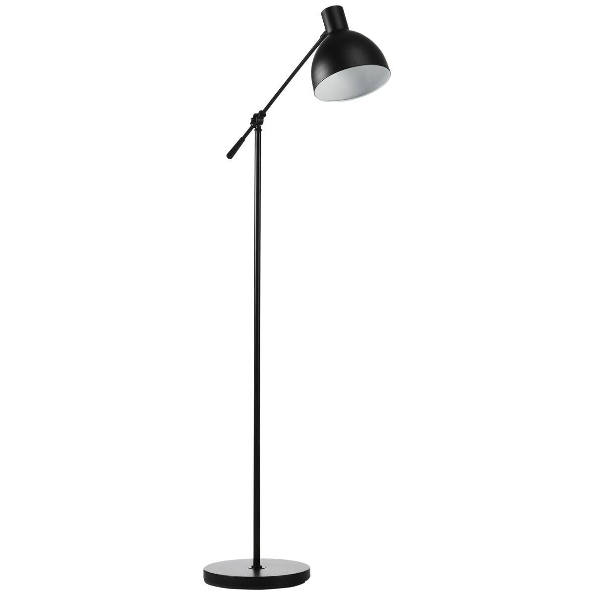 HOMCOM Stehlampe schwarz Stahl B/H/T: ca. 30x131x30 cm