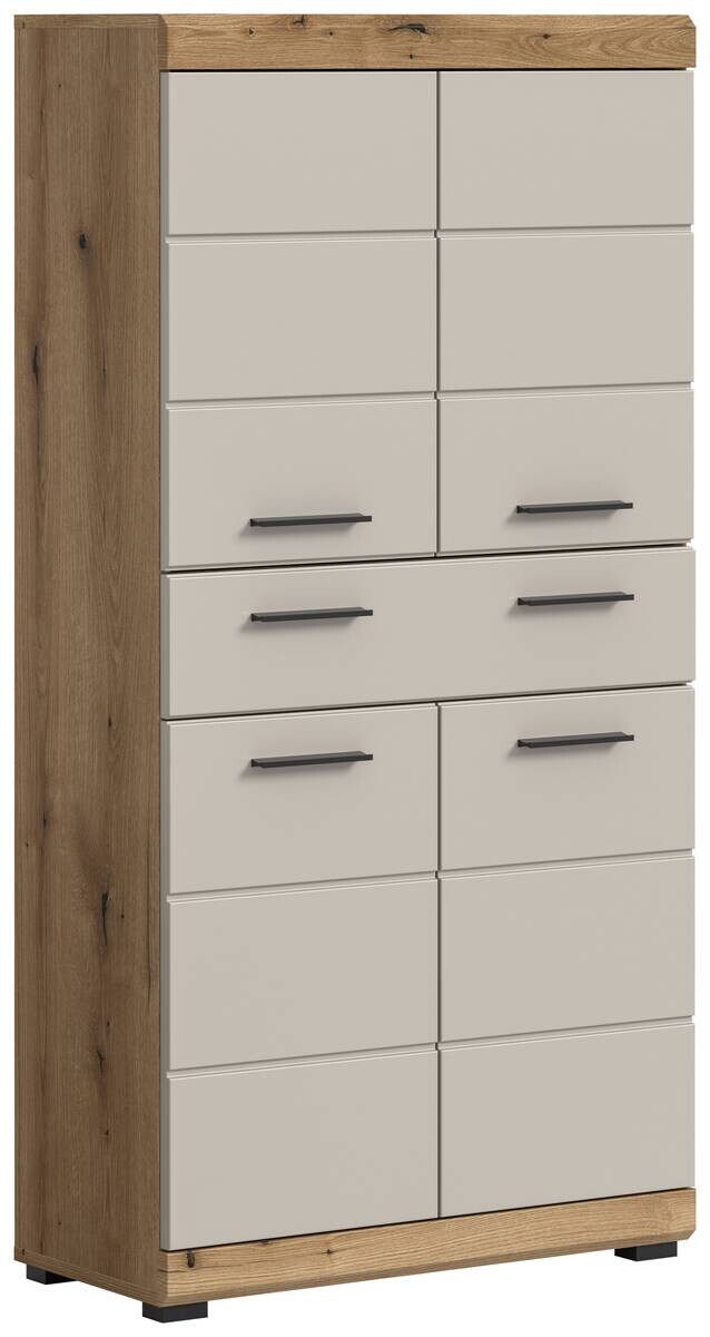 Midischrank Scout Evoke Oak Nachbildung Kaschmirgrau Nachbildung B/H/T: ca. 74x141x31 cm