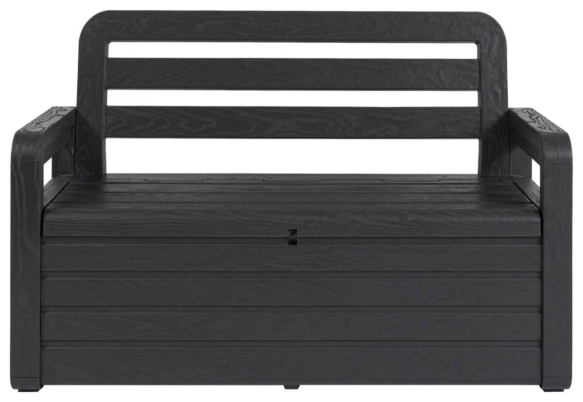 Toomax Gartenbank Foreverspring schwarz Kunststoff B/H/L: ca. 58x89x133 cm