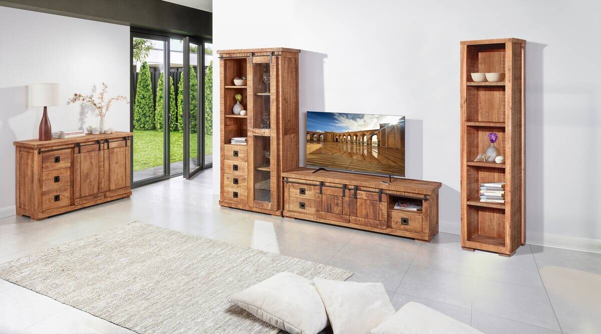 Sideboard Kongo sägerau natur B/H/T: ca. 145x85x47 cm