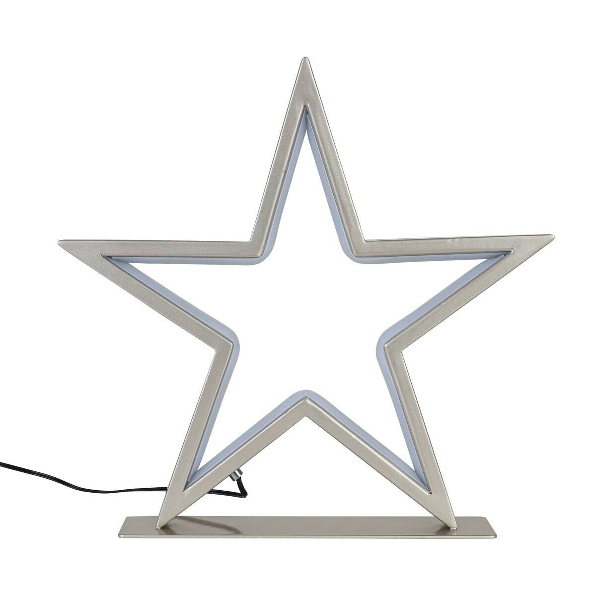 LED-Dekoleuchte Stella champagner Metall B/T/L: ca. 33x5x32 cm