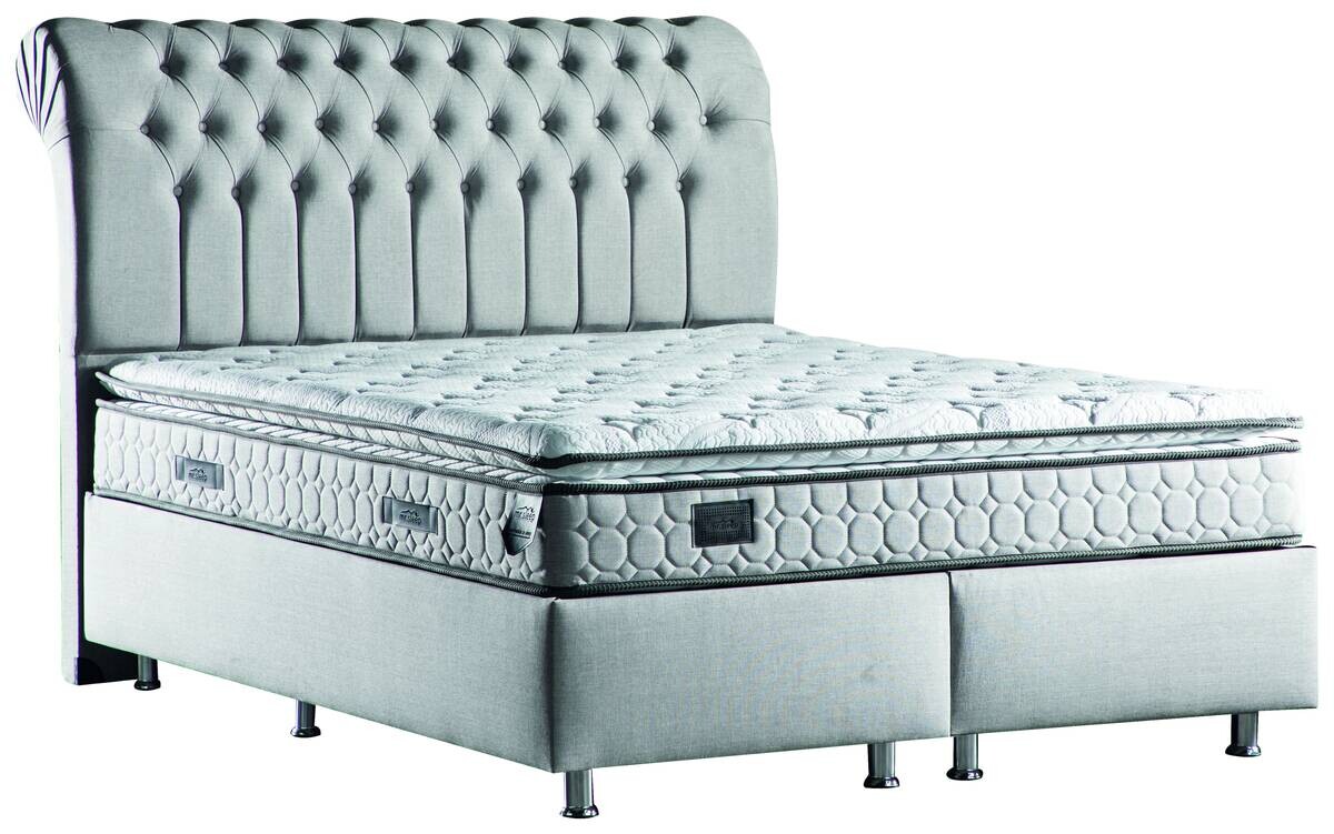 Polsterbett Elegance grau Liegefläche B/L: ca. 180x200 cm