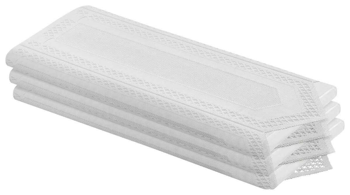 Scheibengardinen-Meterware weiß 100% Polyester H: ca. 45 cm