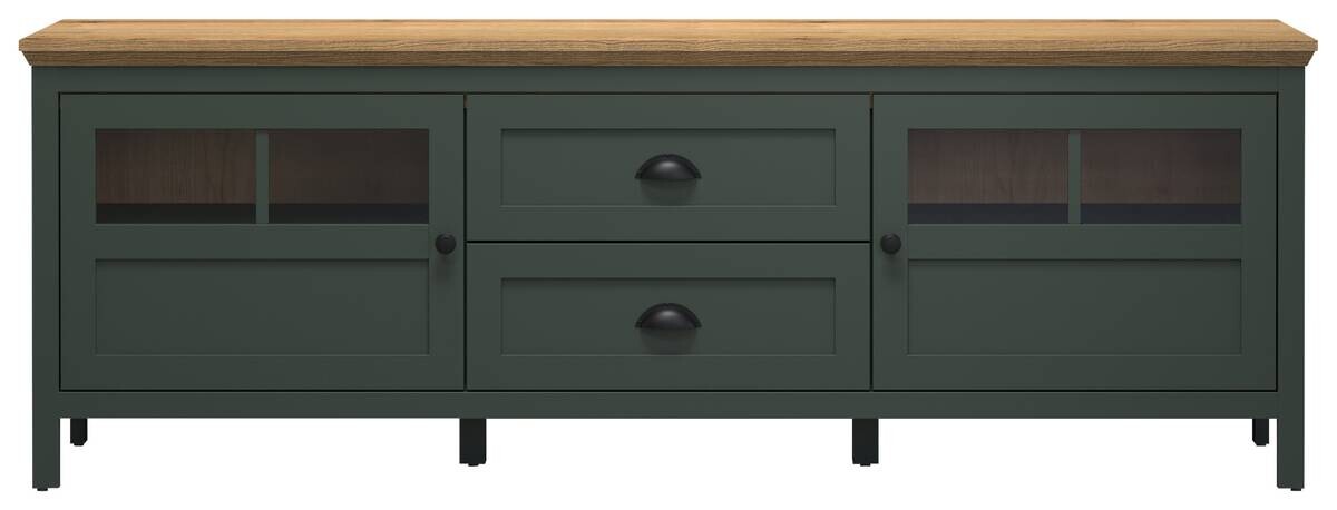 Lowboard Stanton tannengrün Eiche Evoke Coast Nachbildung B/H/T: ca. 184x64x45 cm