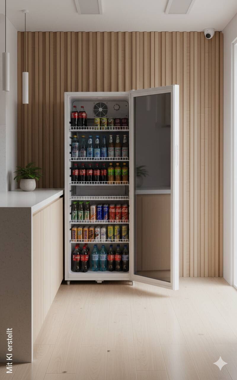 POCOline Glastürkühlschrank GTK 140-237CW weiß B/H/T: ca. 54x140x55 cm