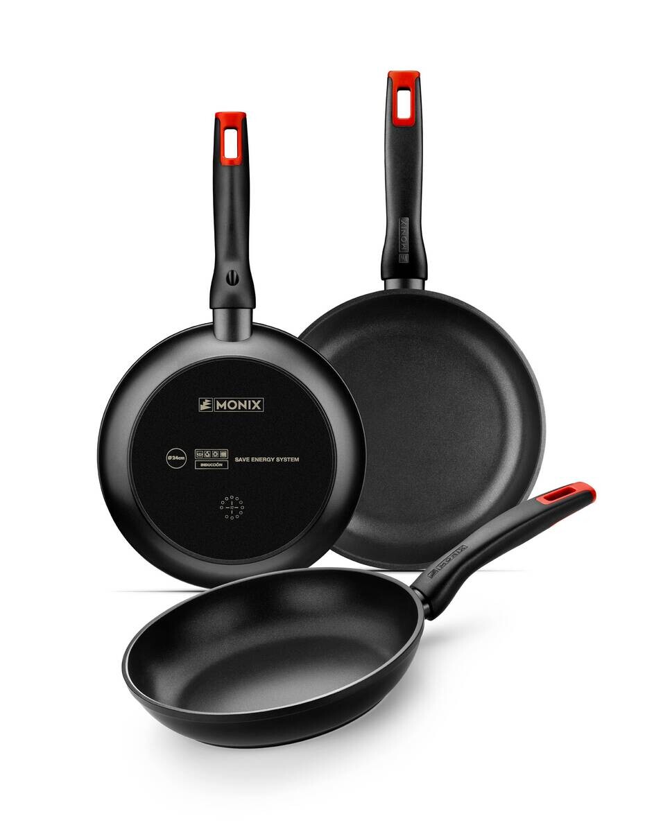 Monix Pfannenset Hermanos Torres schwarz Aluminium 3 tlg.