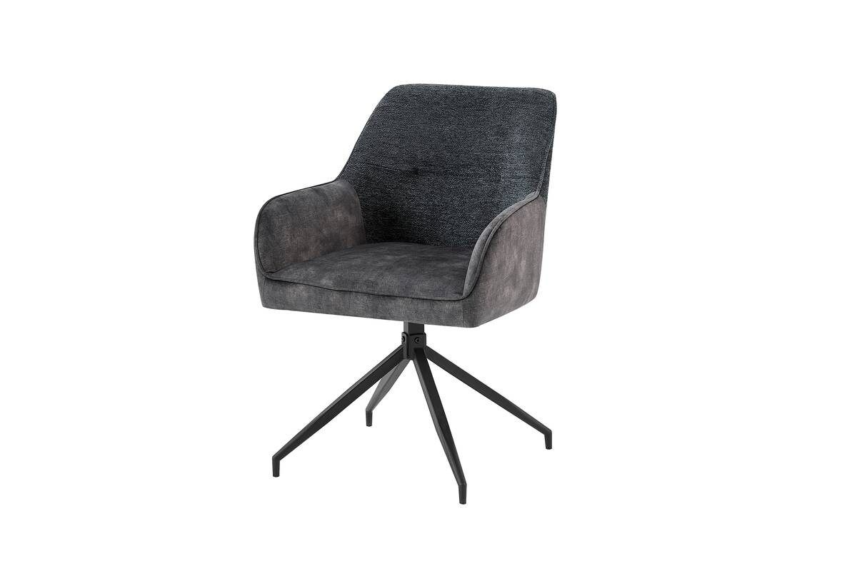 Stuhl JACKY 2er-Set anthrazit B/H/T: ca. 62x87x56 cm