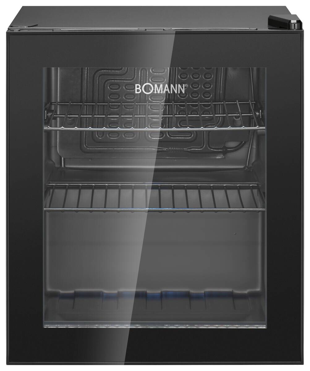 Bomann Glastürkühlschrank KSG7291 schwarz B/H/T: ca. 44x53x48 cm