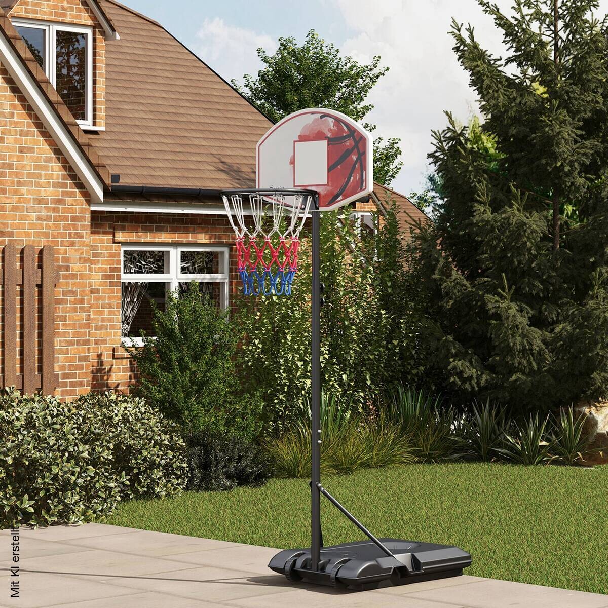 SPORTNOW Basketballkorb schwarz B/H/L: ca. 2,1x45,5x72 cm