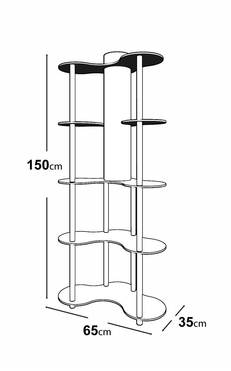 Opviq Stehlampe nussbaum PVC MDF B/H/T/L/D: ca. 17x150x17x17x17 cm E27 1 Brennstellen