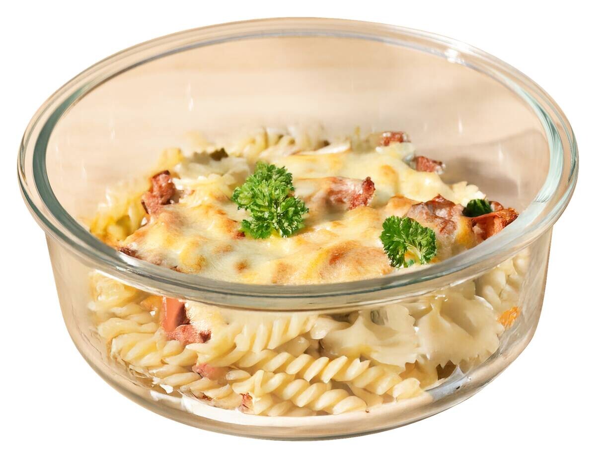 Auflaufform Glas B/H/L: ca. 19x7x19 cm