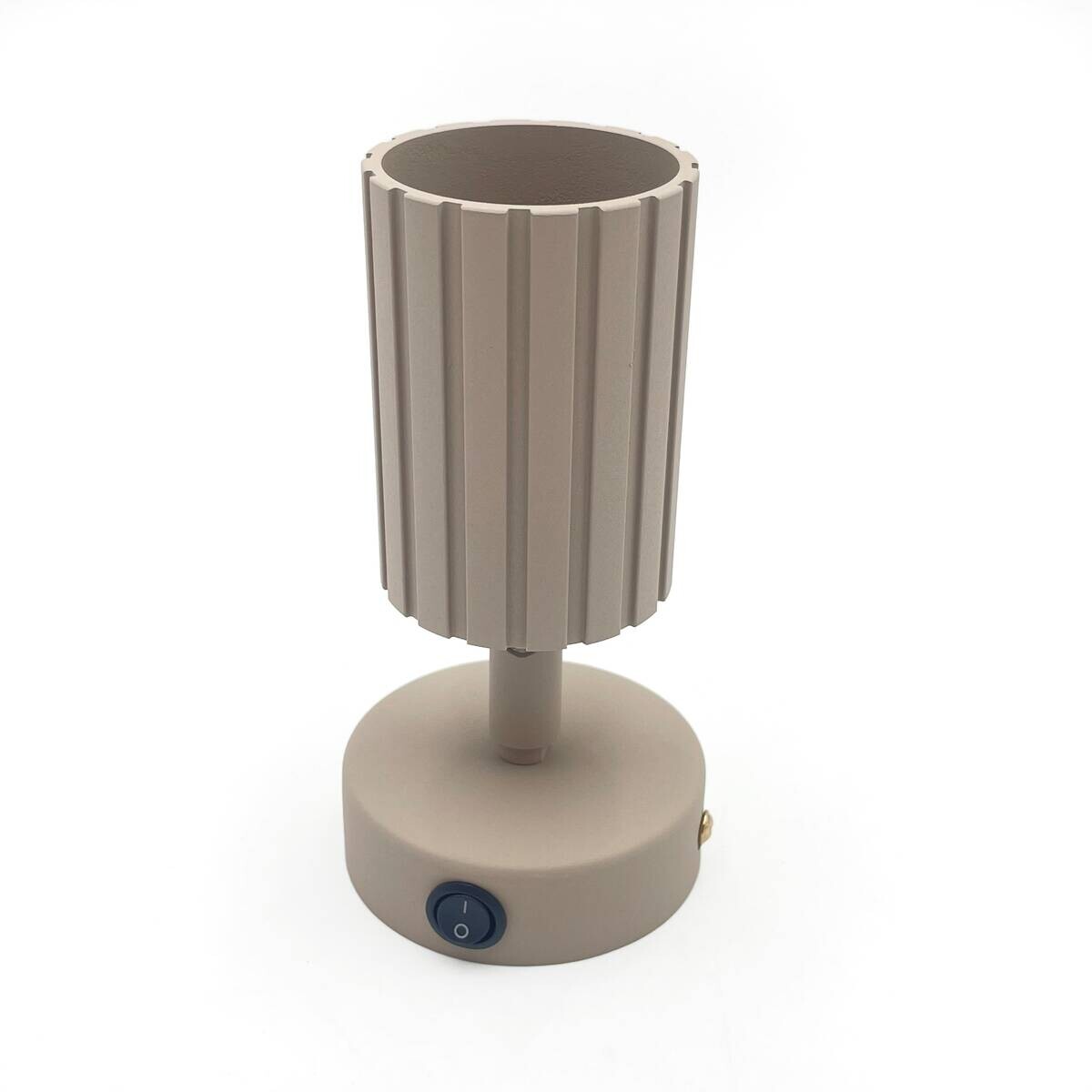 Lamkur Wandleuchte Prisma beige Stahl B/H/L: ca. 8x16x8 cm GU10 1 Brennstellen