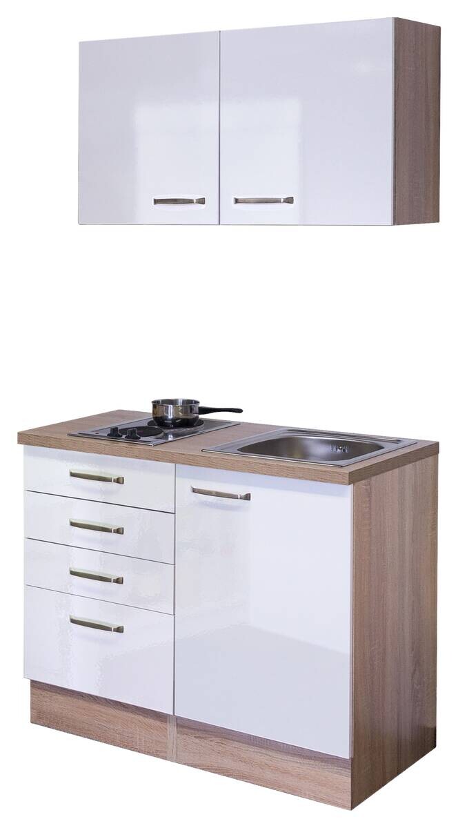 Küchenblock Valero weiß Hochglanz B/H/T: ca. 100x200x60 cm