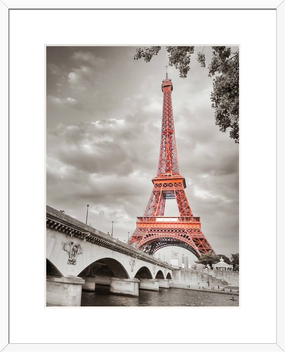 Bilderrahmen weiß Holz B/L: ca. 40x50 cm