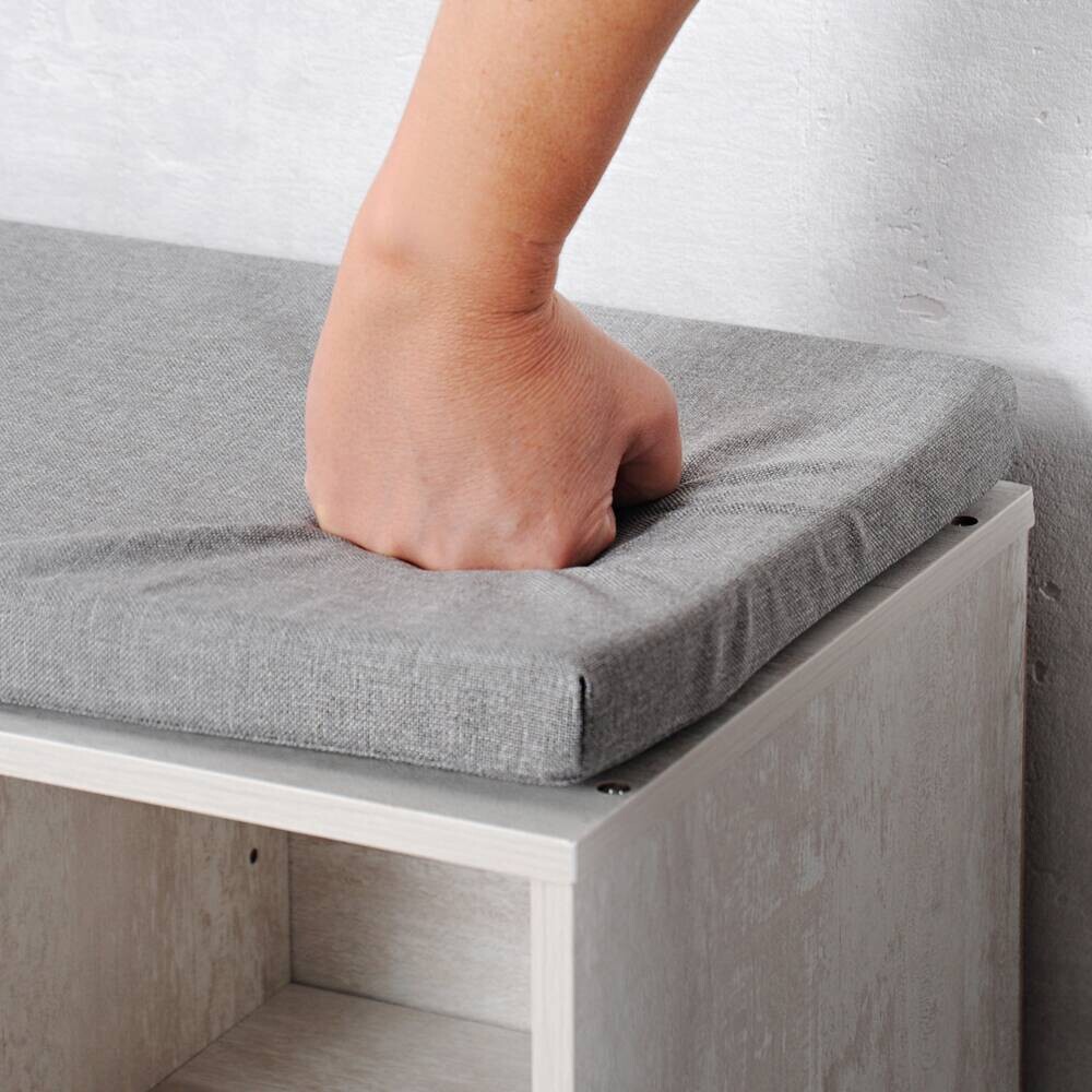Kesper Schuhregal weißgrau Spanplatte B/H/L: ca. 29,5x48x51,5 cm