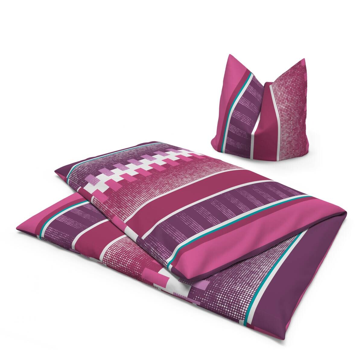 Microfaser Bettwäsche beere 100% Polyester B/L: ca. 135x200 cm