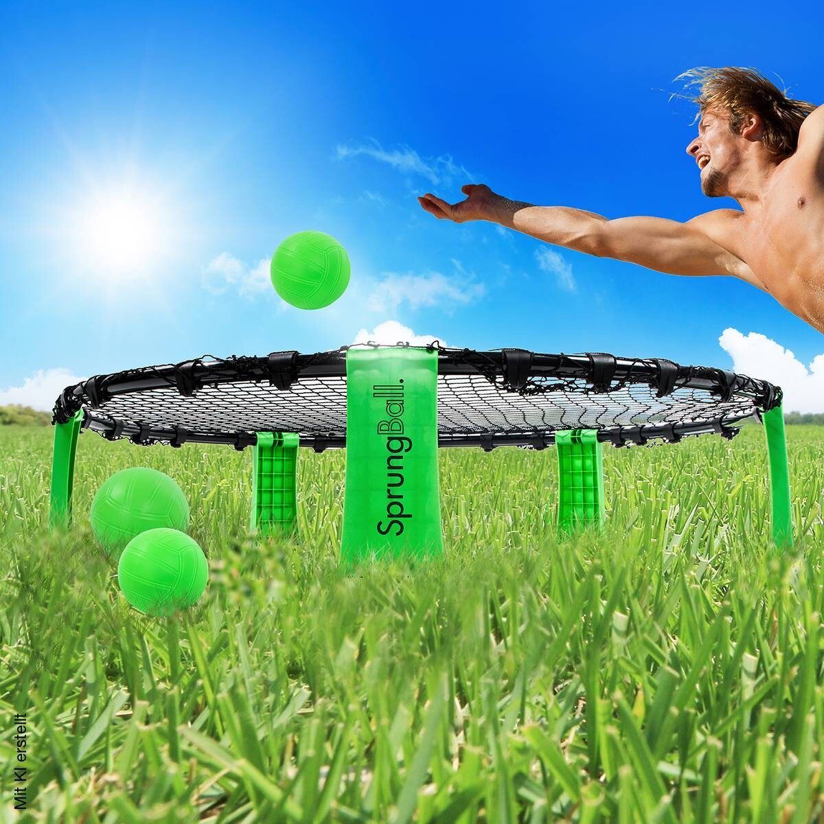 HI Sprung-Ball-Spiel schwarz D: ca. 90 cm