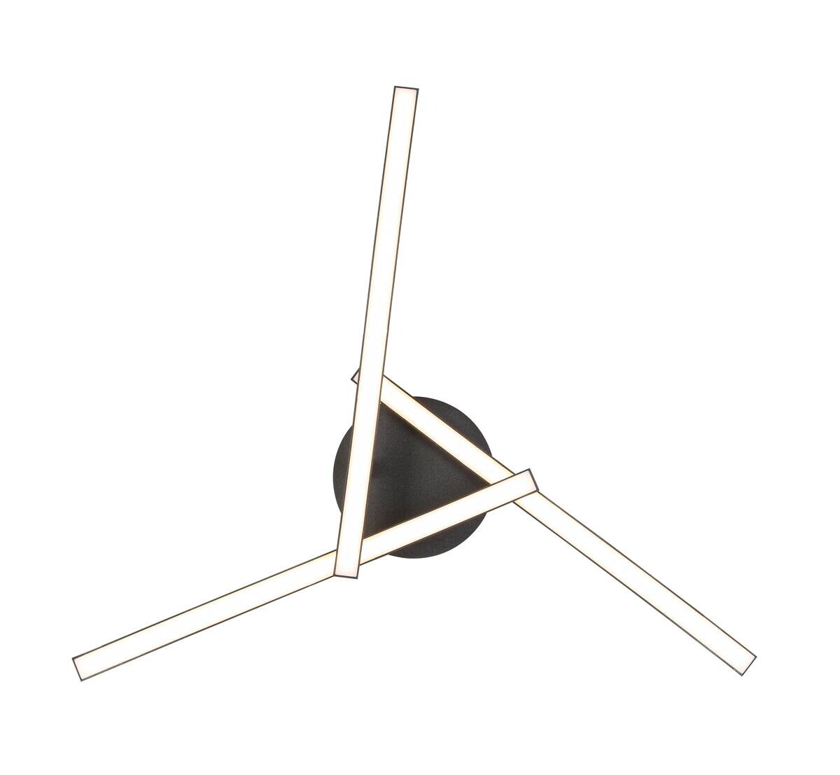 Nolo Deckenleuchte Kim schwarz Metall B/H/L: ca. 50x12x50 cm