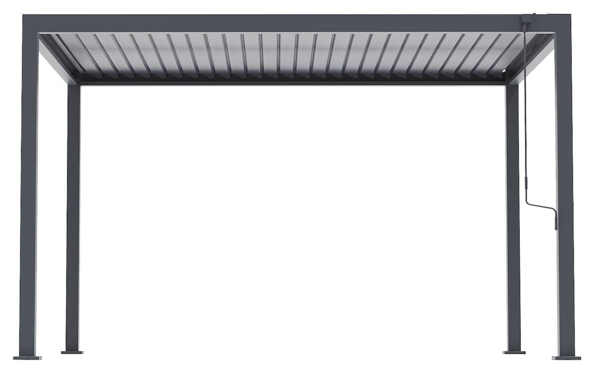 Pergola anthrazit Aluminium B/H/L: ca. 300x254,5x393 cm