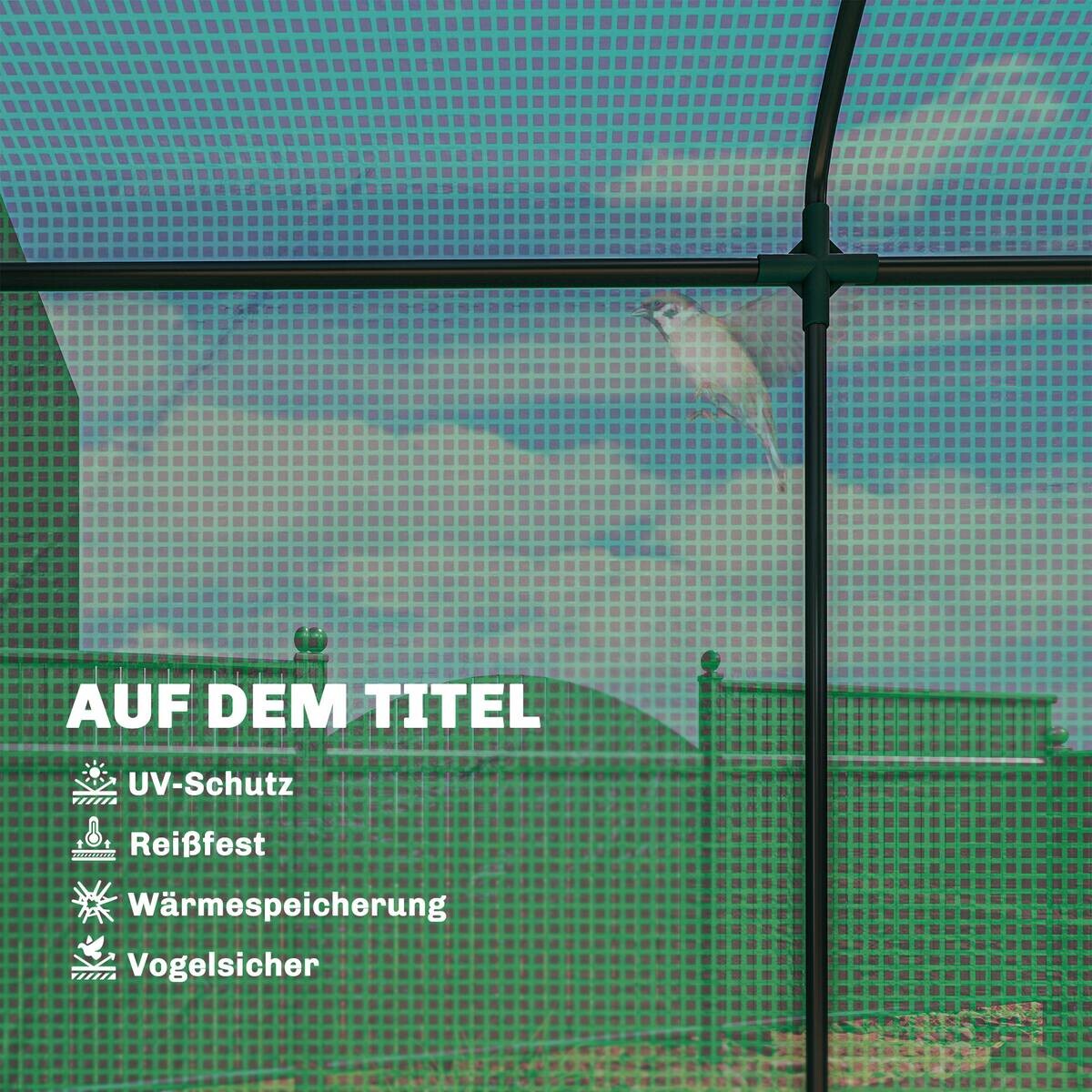 Outsunny Gewächshaus B/H/T/L: ca. 75x188x75x200 cm grün