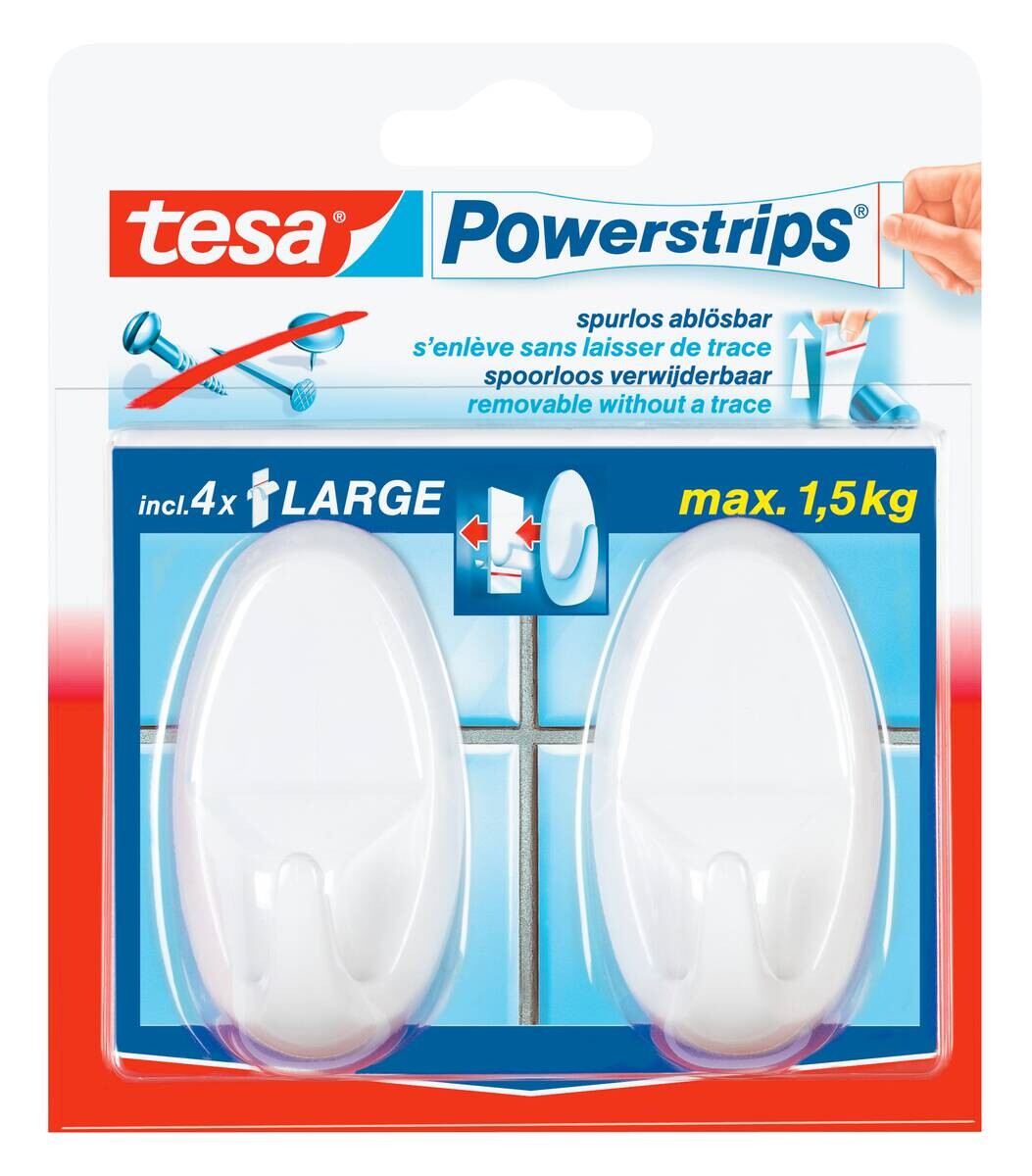Powerstrips weiß Kunststoff B/H/L: ca. 36,8x69,4x22,9 cm