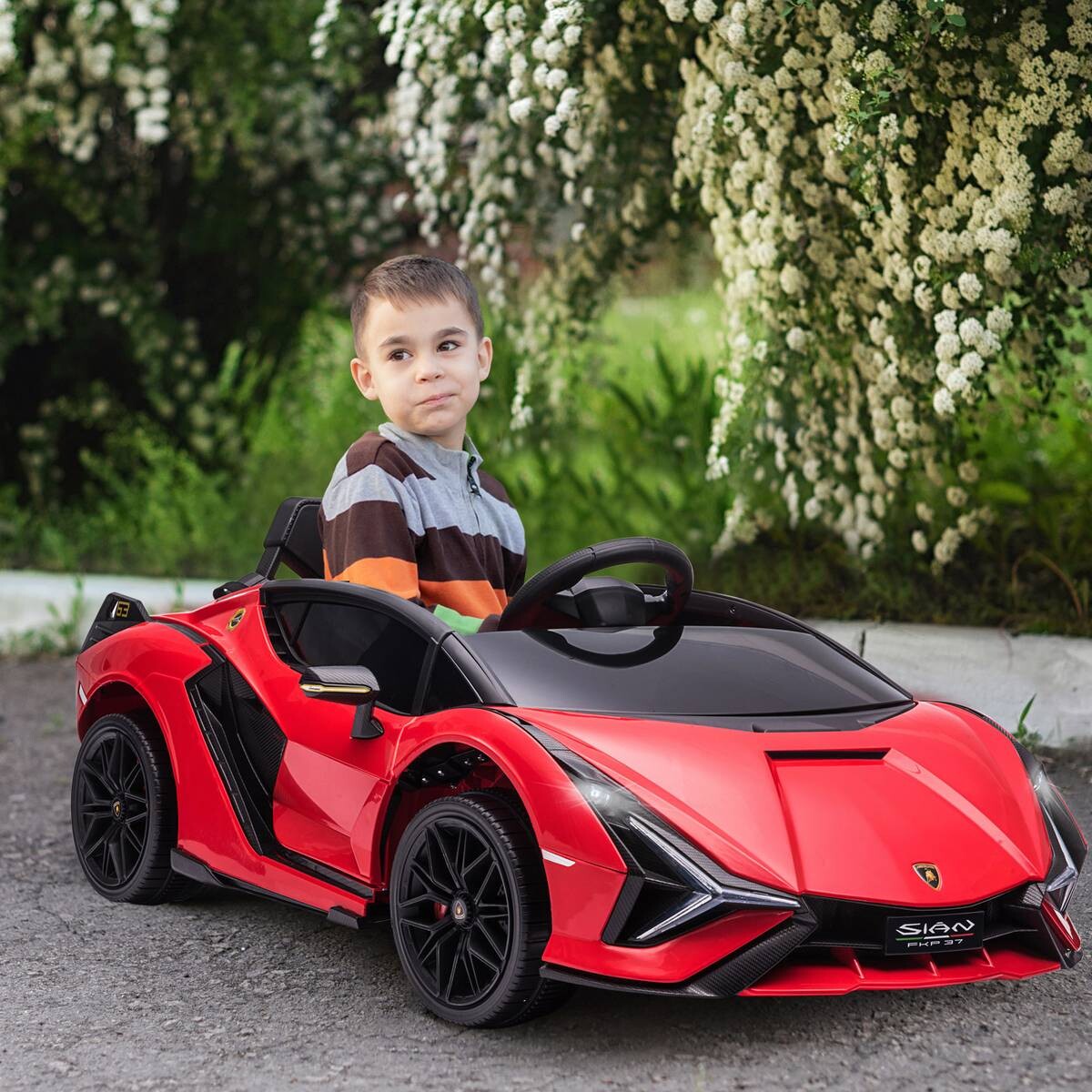 HOMCOM Kinder-Elektroauto rot B/H/L: ca. 62x65x132 cm