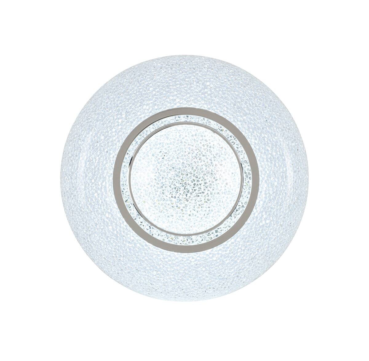 Nolo LED Deckenleuchte Andrea weiß Chrom Kunststoff Metall B/H/L: ca. 38x8x38 cm 1 Brennstellen