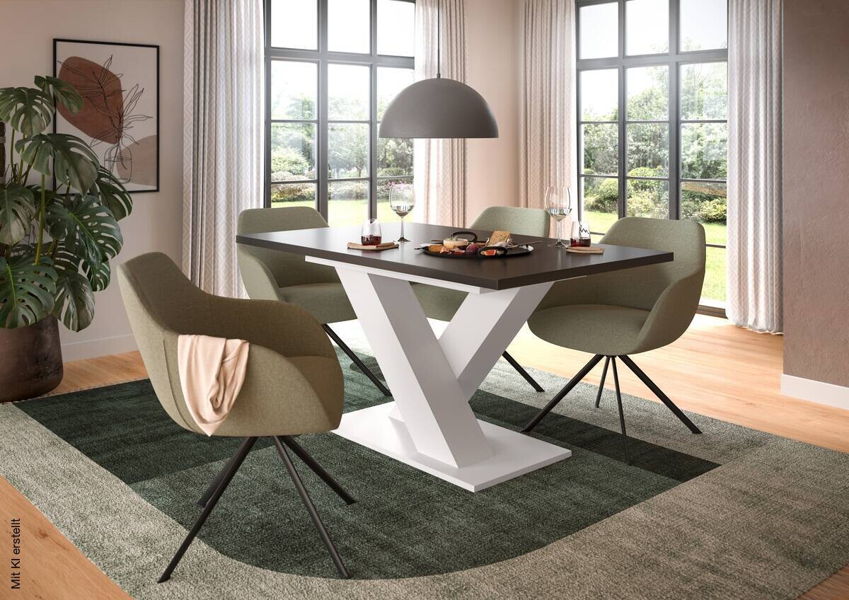 Esstisch MOTION grau B/H/T: ca. 150x76x90 cm
