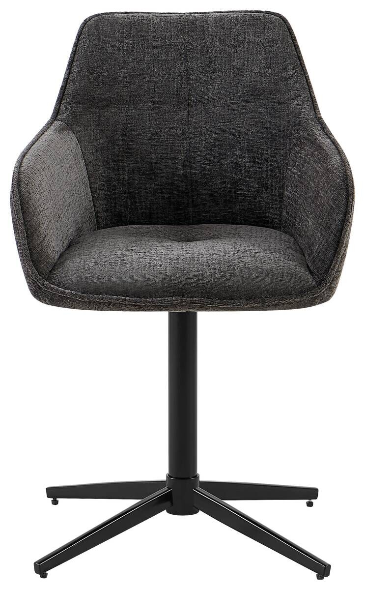 Armlehnstuhl Cannes anthrazit Webstoff B/H/T: ca. 57x85x57 cm