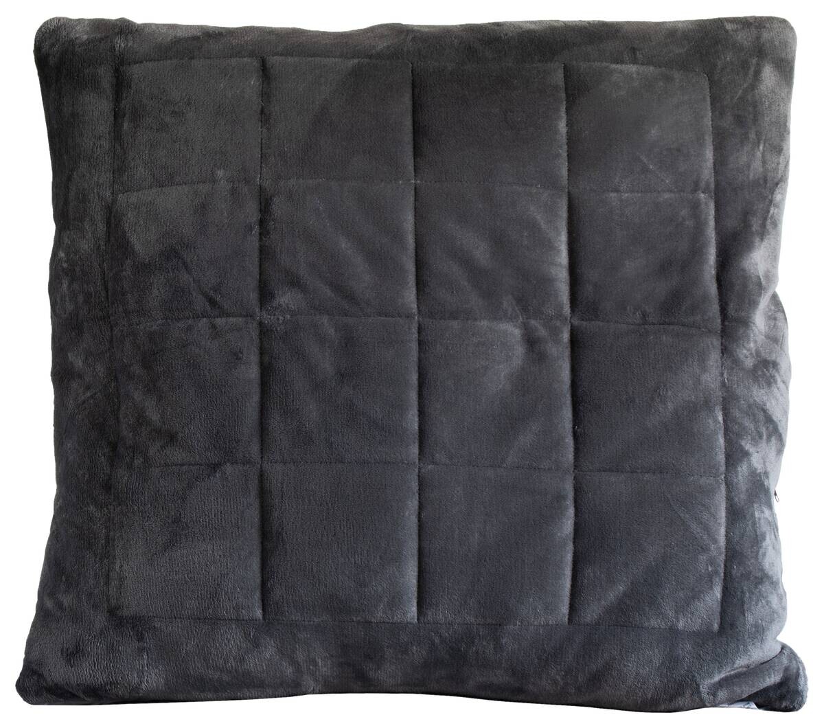Kopfkissen anthrazit 100% Polyester B/L: ca. 80x80 cm